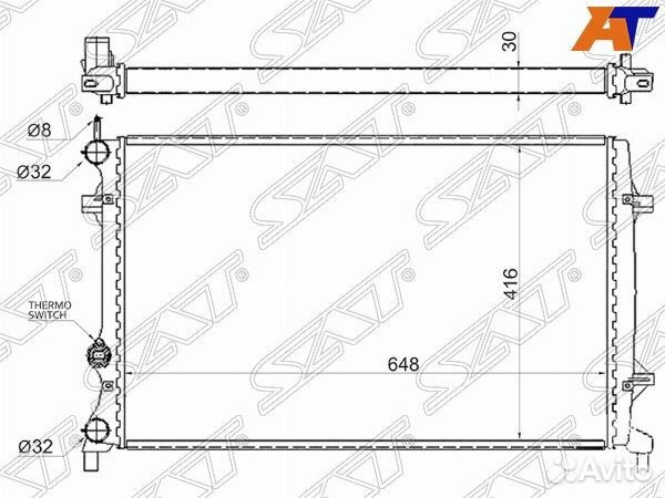 Радиатор volkswagen beetle
