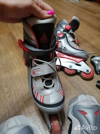 Роликовые коньки + защита