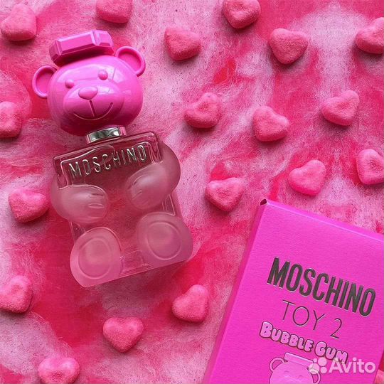 Духи москино розовый мишка бабл гамм 100 мл люкс