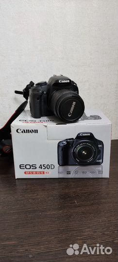 Зеркальный фотоаппарат canon EOS450D
