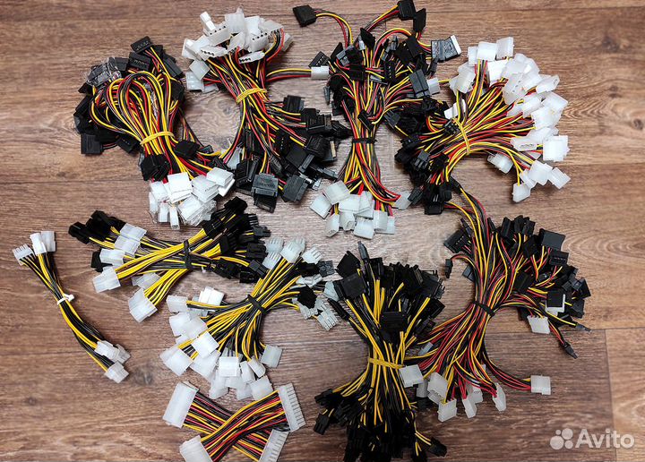 Переходники 6 Pin, 8 Pin, SATA, Molex, USB3, m2