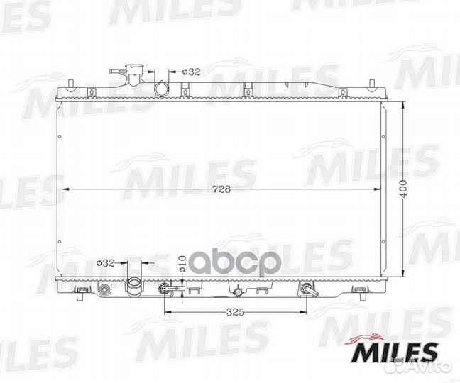 Радиатор охлаждения двигателя honda CR-V 2.4 09