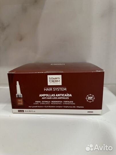 Martiderm hair system ampollas anticaida 14*3ml