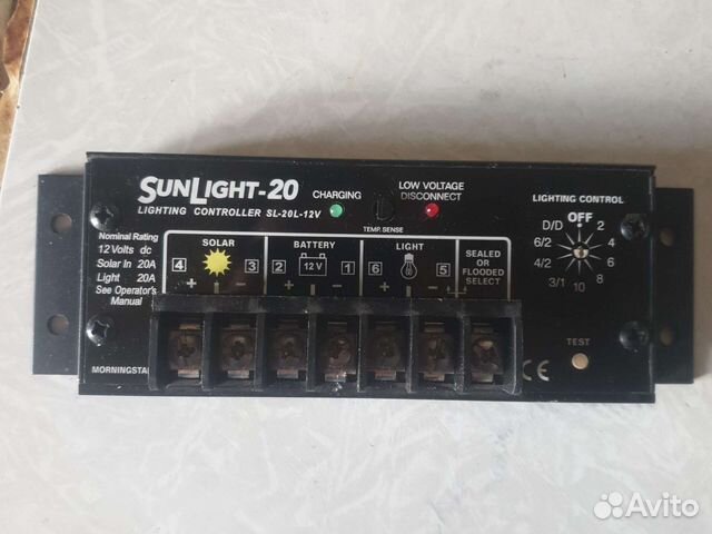 Контроллер солнечной панели номиналом 20А