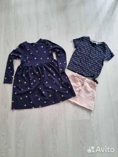 Пакет фирменных вещей на девочку 104-110
