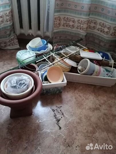 Цветочные горшки бу