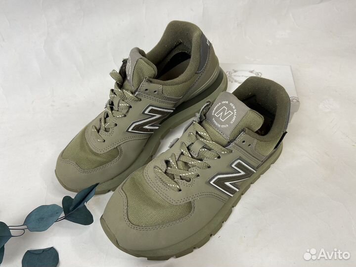 Кроссовки женские new balance 574 оригинал 38 хаки