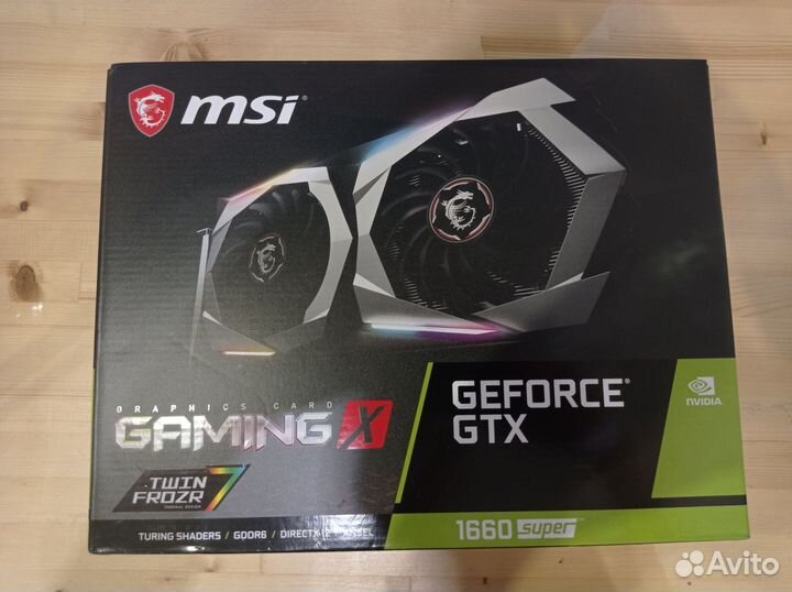 Видеокарта MSI GTX 1660 super gaming X