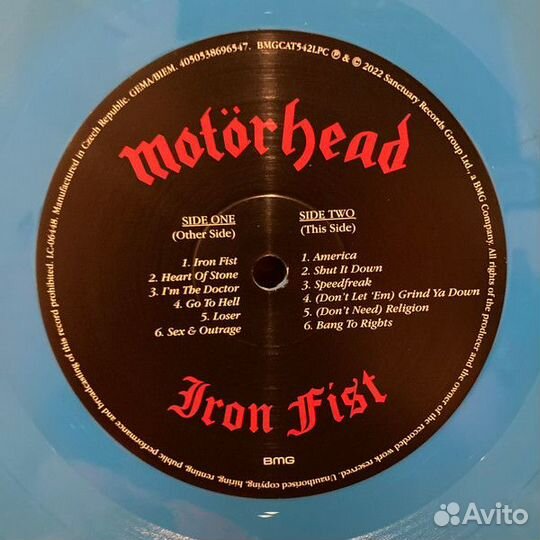 Виниловая пластинка Motorhead - Iron Fist (Coloured Vinyl LP)