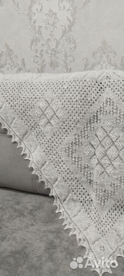 Косынка ажурная,пуховая,ручная работа