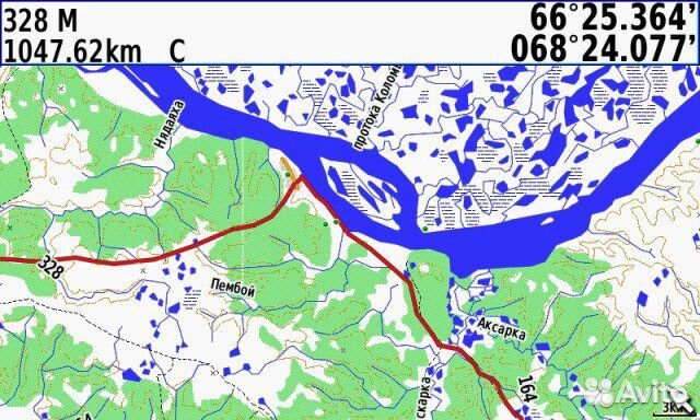 Карта для Garmin gpsmap 276cx, montana