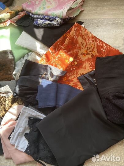 Отрезы ткани пакетом