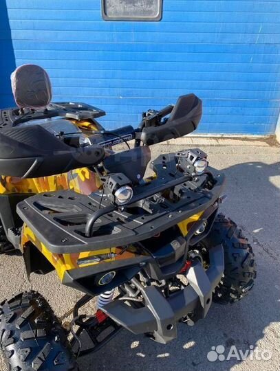 Детский квадроцикл Yamaha Aerox 125 желтый камо