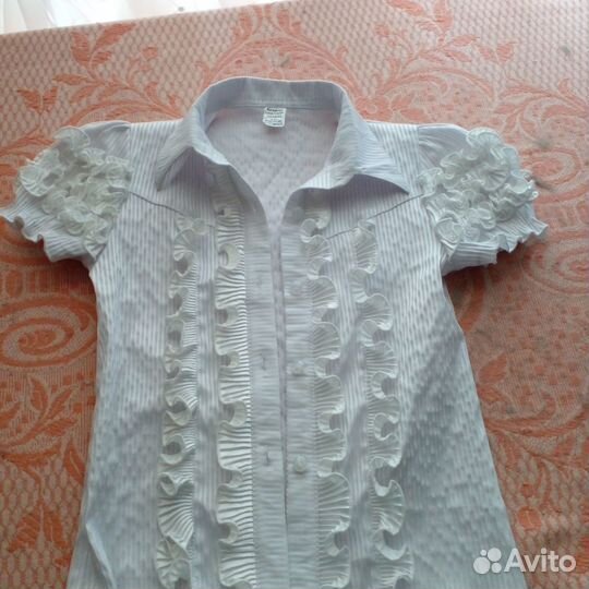 Блузка белая для девочек