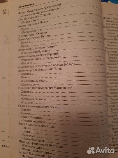 Справочник кратких содержаний, литература,11 класс