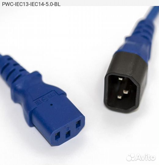 Кабель питания Hyperline IEC-320 C14 - IEC 320 C1