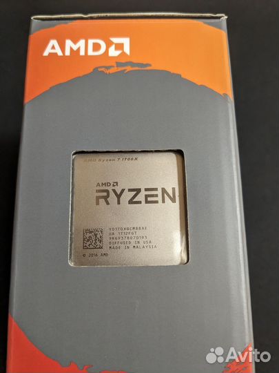Процессор Ryzen 7 1700x