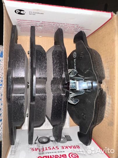 Тормозные колодки brembo fiat opel saab cadillac