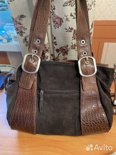 Сумка нат.замша, кожа Grace