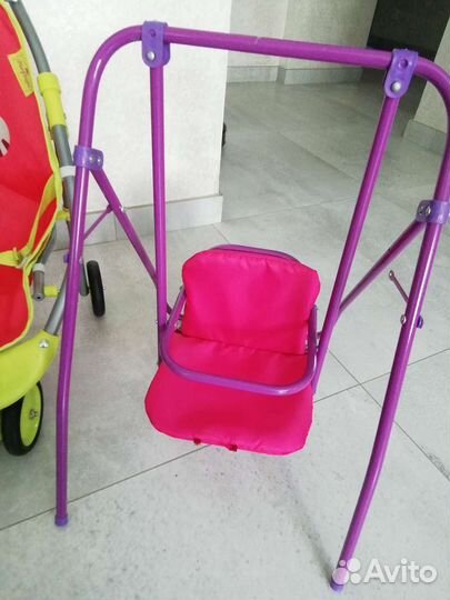 Коляска для кукол 2 шт, Кочели, Кровать и Тележка