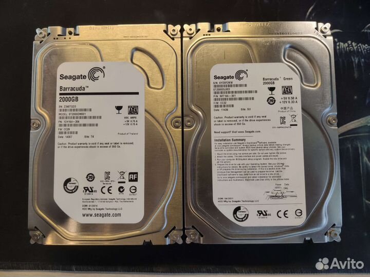 Жесткий диск (HDD) 2tb (2Тб) 2 штуки