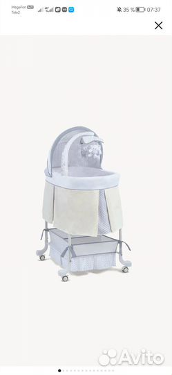 Детская люлька колыбель на колесах