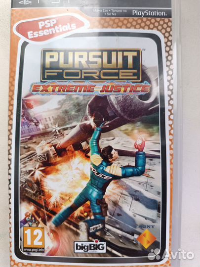 Игра для psp. Pursuit force. extreme justice