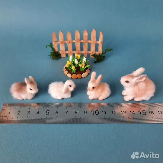 Миниатюрные кролики игрушки