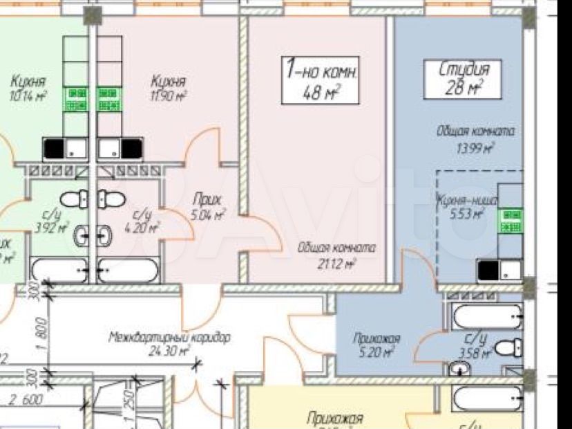 Квартира-студия, 28 м², 7/16 эт.