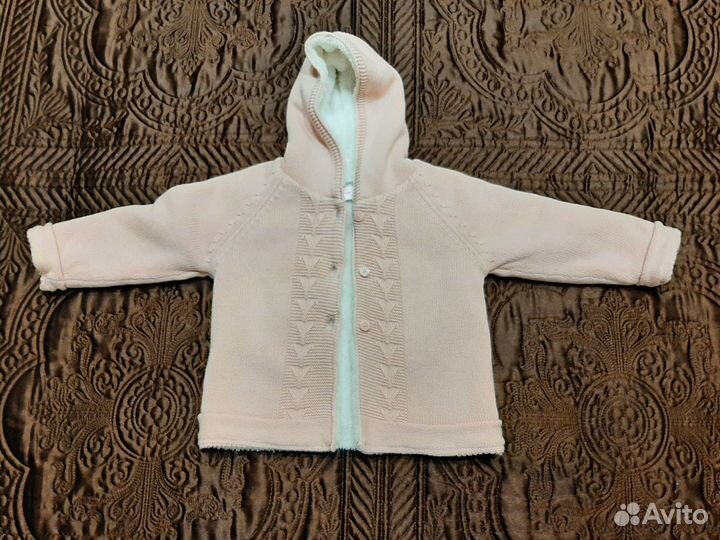 Кофта с капюшоном для девочки (очень теплая)
