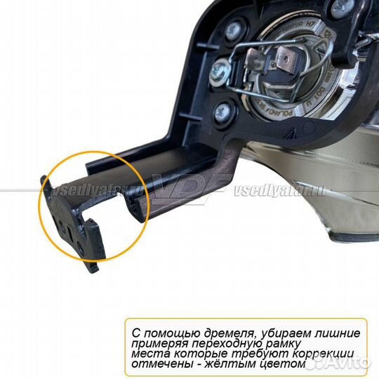 Переходные рамки для замены линз на Kia Ceed jd 20