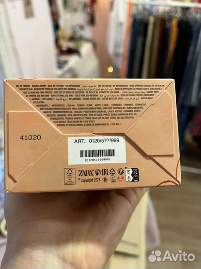 Новые духи zara femme 100 мл