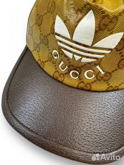 Кепка Gucci x Adidas Monogram Coated Canvas Cap