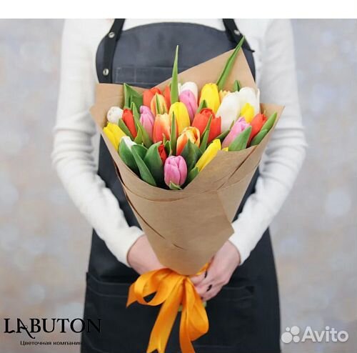Букет тюльпан 21 шт