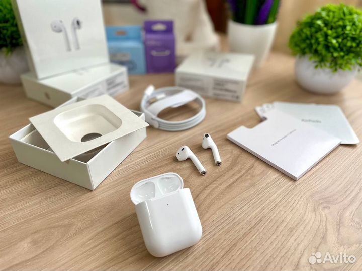 AirPods 2 «Оригинал» (гарантия, чехол, новые)
