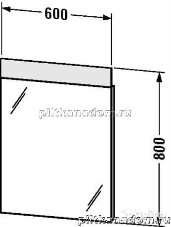 Duravit DuraStyle DS726700000 Зеркало с подсветкой 60х80
