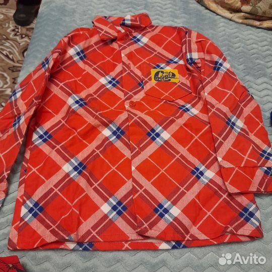 Фланелевая рубашка детская