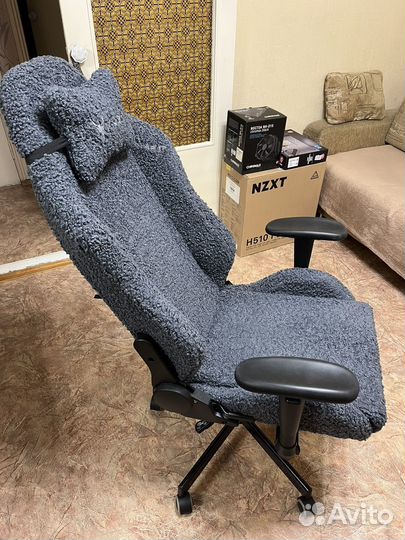 Кресло игровое Knight T1 синий