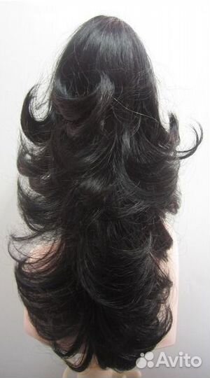 Хвост шиньон на крабе искусственный Т95