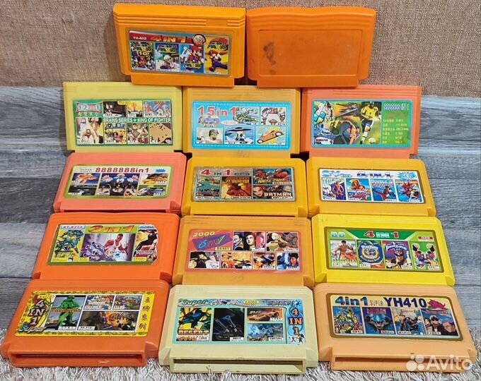 Картриджи для Sega и Dendy