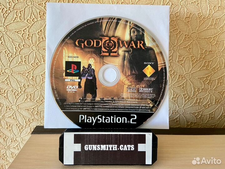 PS2 God Of War 2 Часть Лицензия Sony PlsyStation 2