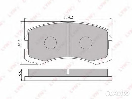 Комплект тормозных колодок BD5503 lynxauto