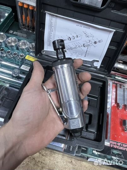 Бор машинка пневматическая с набором камней