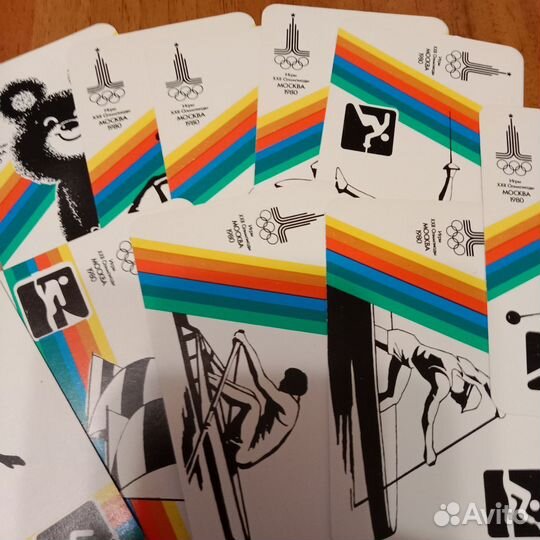 Сувенирные календарики, Олимпиада 1980 год