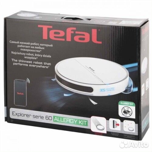 Робот-пылесос Tefal X-serie60AllergyKit (RG7447WH)