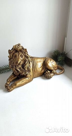 Декоративная фигура лев статуэтка