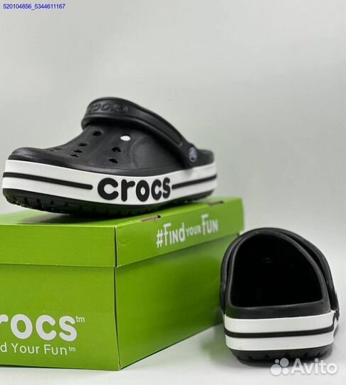 Женские Тапки Кроксы Crocs Black (Арт.21936)