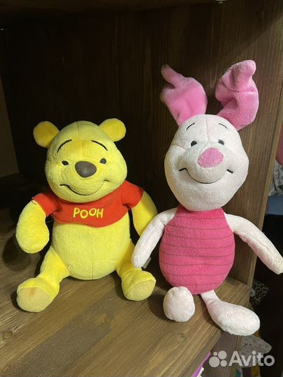 Мягкие музыкальные игрушки Винни пух и пятачок