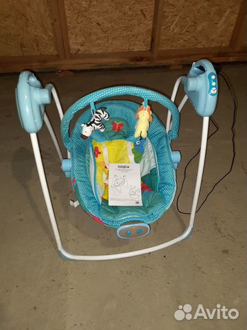 Качели электронные Babyton 2в1 + шезлонг