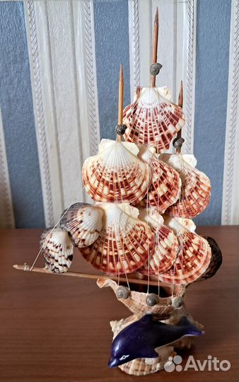 Корабль из ракушек